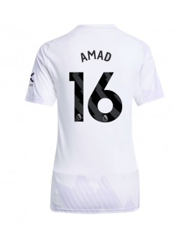 Manchester United Amad Diallo #16 Replika Borta Kläder Dam 2025-26 Kortärmad